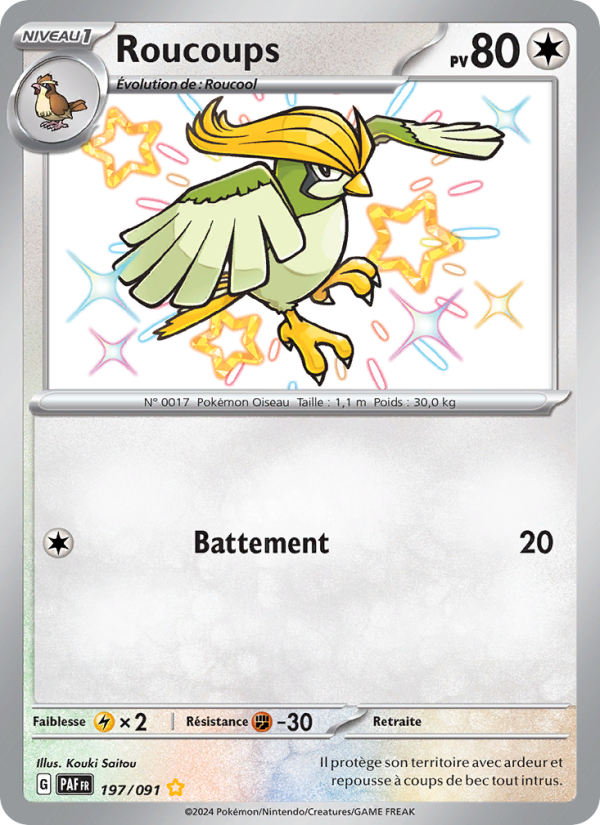 Roucoups 197 — Paldeas Schicksale (French Pokémon TCG card)