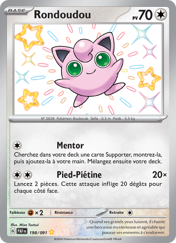 Rondoudou 198 — Paldeas Schicksale (French Pokémon TCG card)