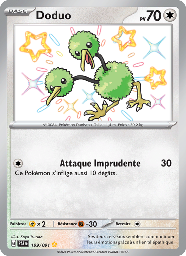 Doduo 199 — Paldeas Schicksale (French Pokémon TCG card)