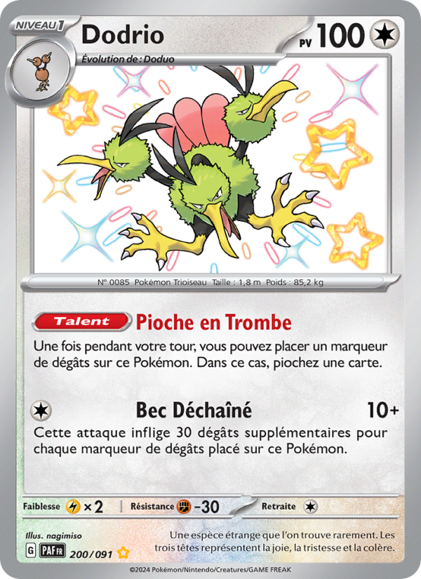 Dodrio 200 — Paldeas Schicksale (French Pokémon TCG card)