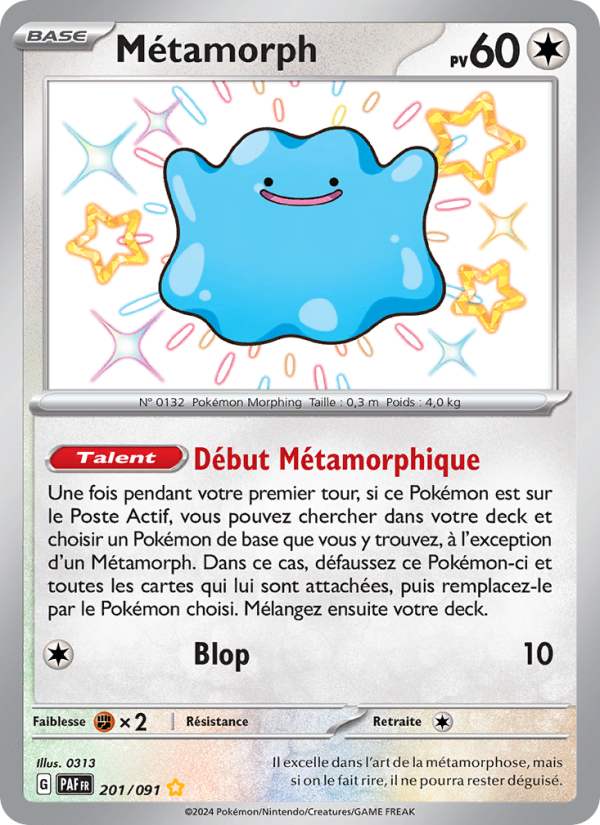 Métamorph 201 — Paldeas Schicksale (French Pokémon TCG card)