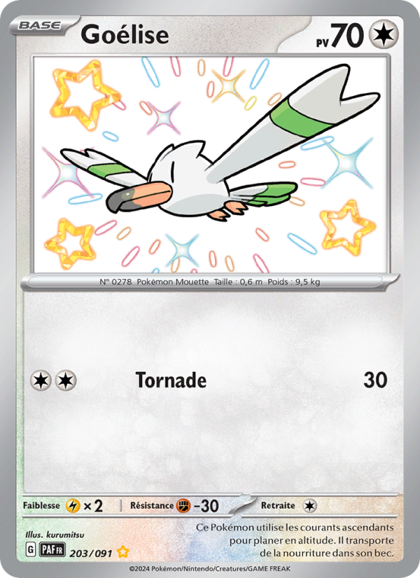 Goélise 203 — Paldeas Schicksale (French Pokémon TCG card)