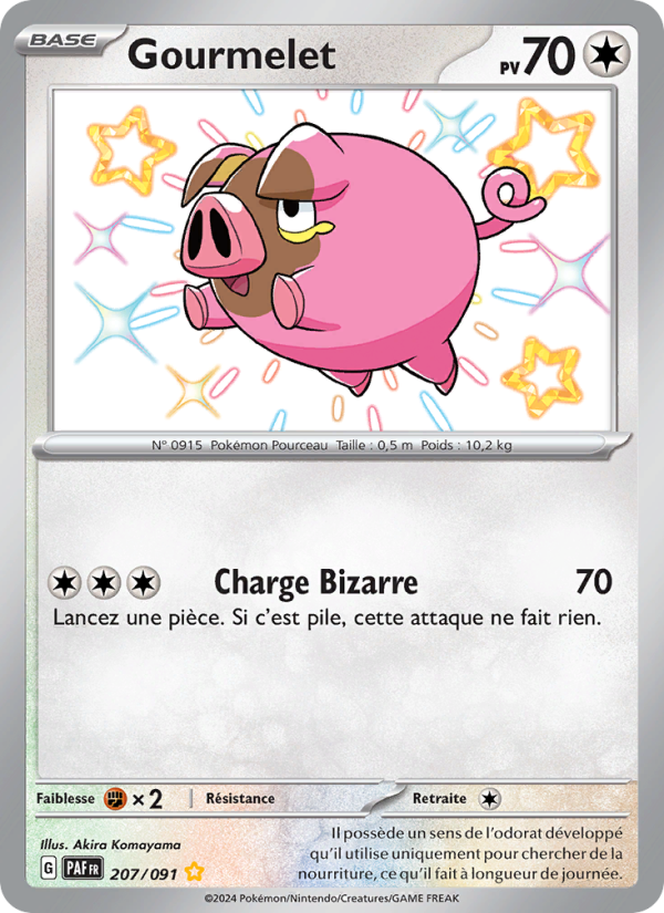 Gourmelet 207 — Paldeas Schicksale (French Pokémon TCG card)