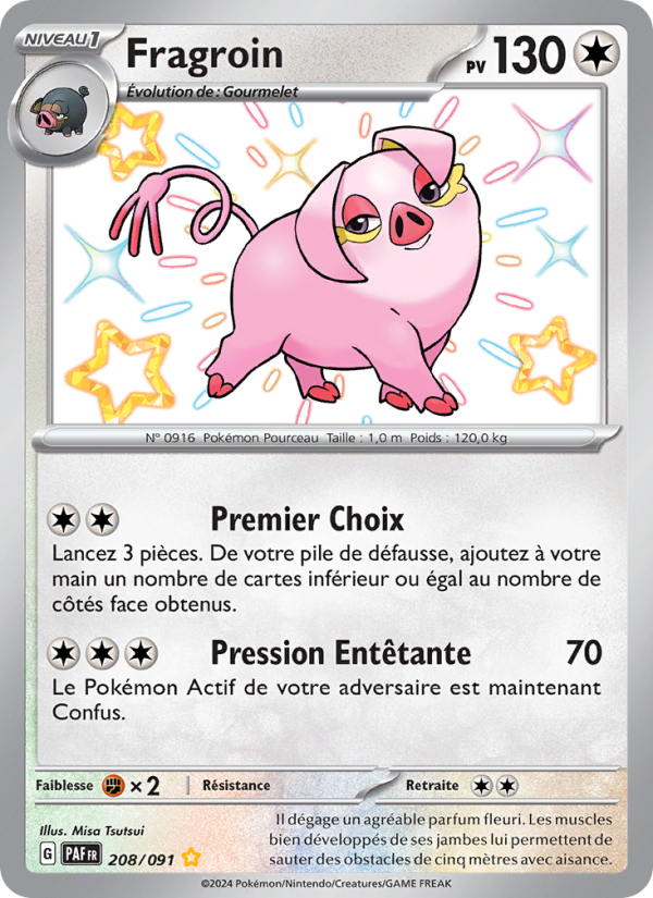 Fragroin 208 — Paldeas Schicksale (French Pokémon TCG card)