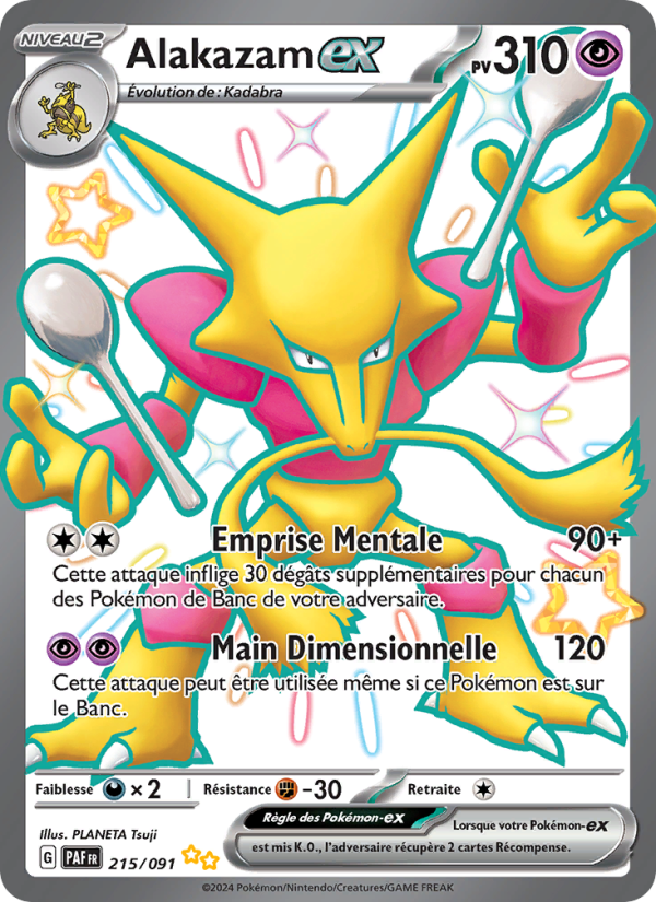 Alakazam-ex 215 — Paldeas Schicksale (French Pokémon TCG card)