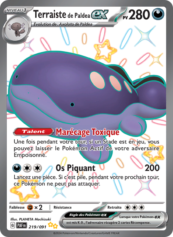 Terraiste de Paldea-ex 219 — Paldeas Schicksale (French Pokémon TCG card)
