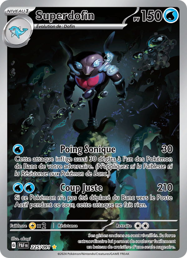 Superdofin 225 — Paldeas Schicksale (French Pokémon TCG card)