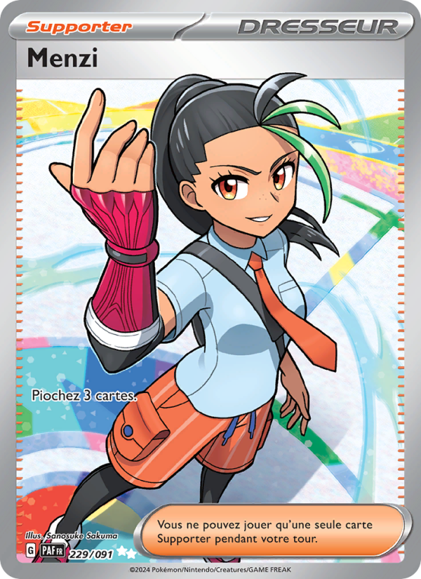 Menzi 229 — Paldeas Schicksale (French Pokémon TCG card)