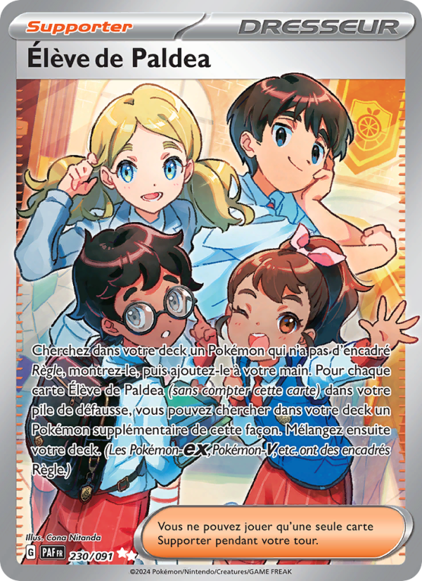 Élève de Paldea 230 — Paldeas Schicksale (French Pokémon TCG card)