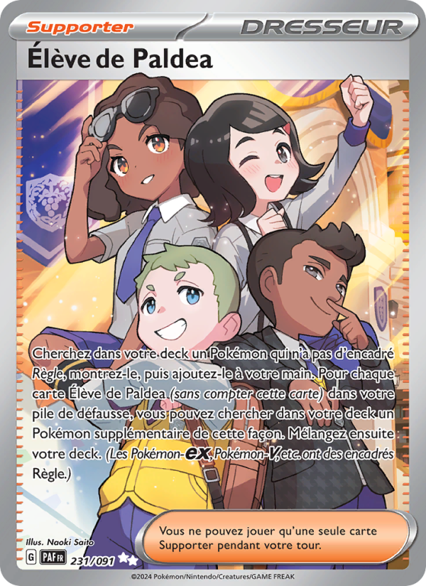 Élève de Paldea 231 — Paldeas Schicksale (French Pokémon TCG card)