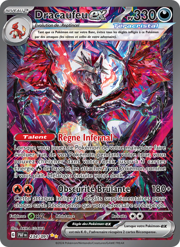 Dracaufeu-ex 234 — Paldeas Schicksale (French Pokémon TCG card)