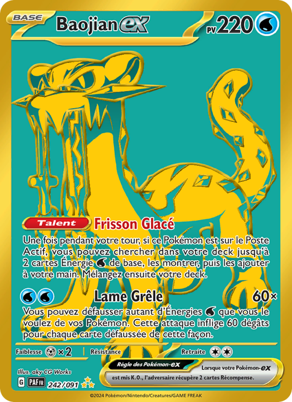 Baojian-ex 242 — Paldeas Schicksale (French Pokémon TCG card)