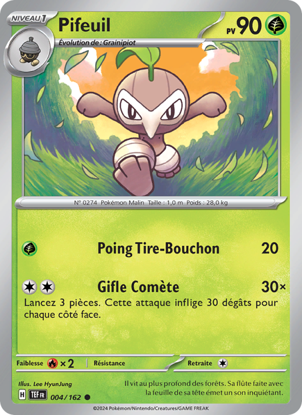 Pifeuil 004 — Temporal Forces (French Pokémon TCG card)