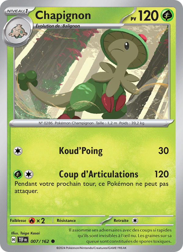 Chapignon 007 — Temporal Forces (French Pokémon TCG card)