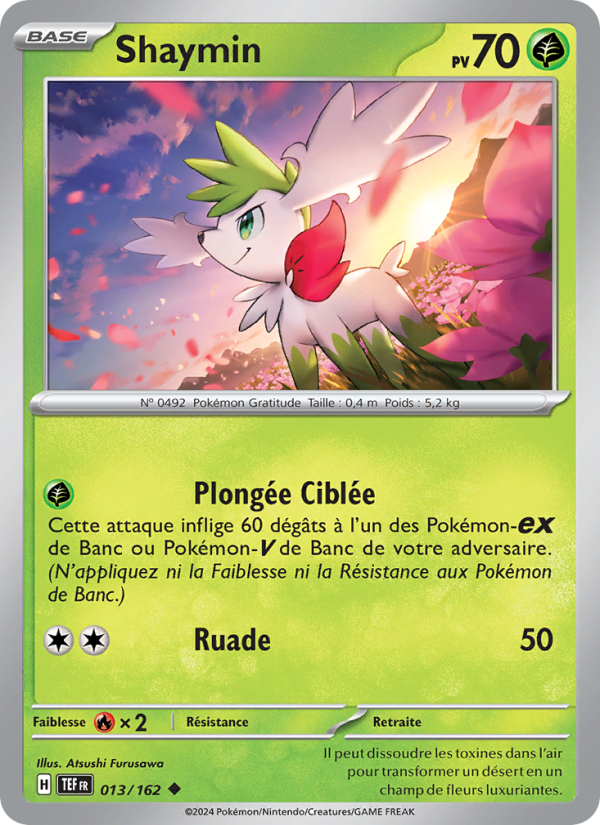 Shaymin 013 — Temporal Forces (French Pokémon TCG card)