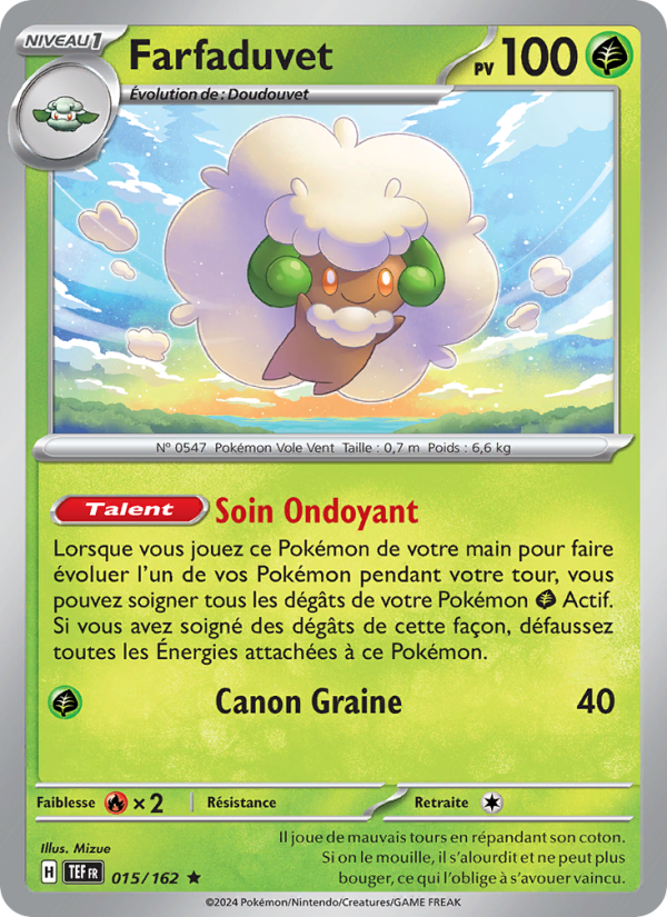 Farfaduvet 015 — Temporal Forces (French Pokémon TCG card)