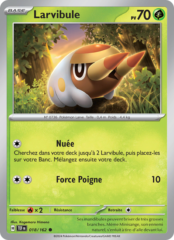 Larvibule 018 — Temporal Forces (French Pokémon TCG card)