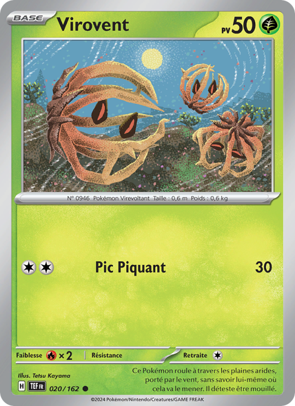 Virovent 020 — Temporal Forces (French Pokémon TCG card)