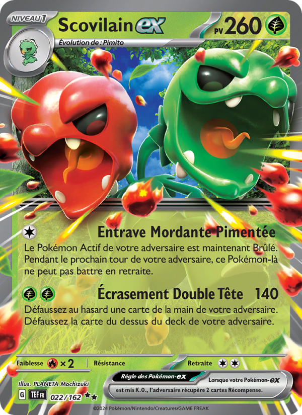 Scovilain-ex 022 — Temporal Forces (French Pokémon TCG card)