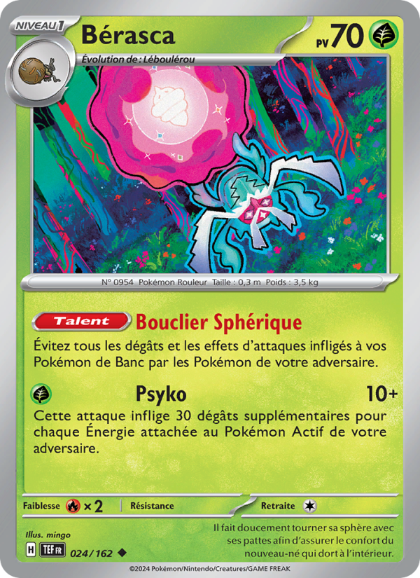 Bérasca 024 — Temporal Forces (French Pokémon TCG card)