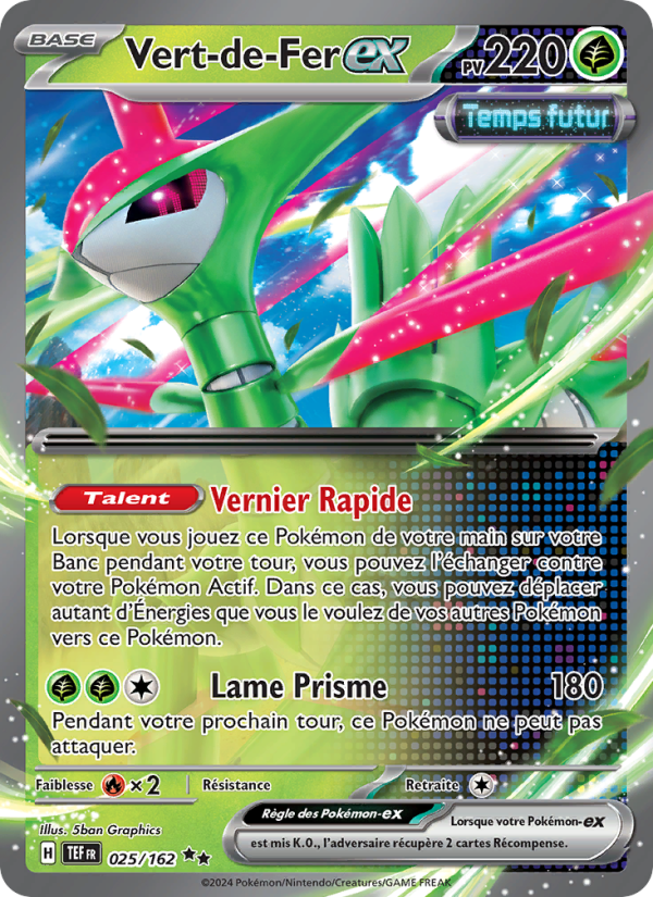 Vert-de-Fer-ex 025 — Temporal Forces (French Pokémon TCG card)