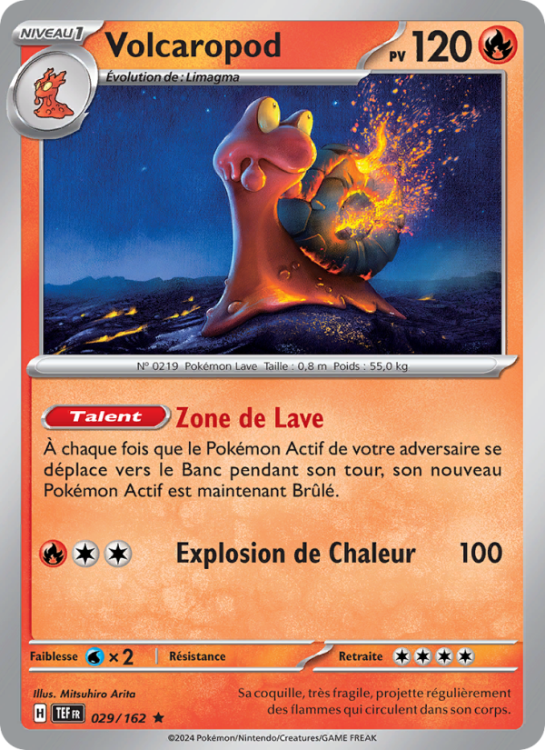 Volcaropod 029 — Temporal Forces (French Pokémon TCG card)