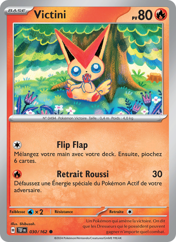 Victini 030 — Temporal Forces (French Pokémon TCG card)
