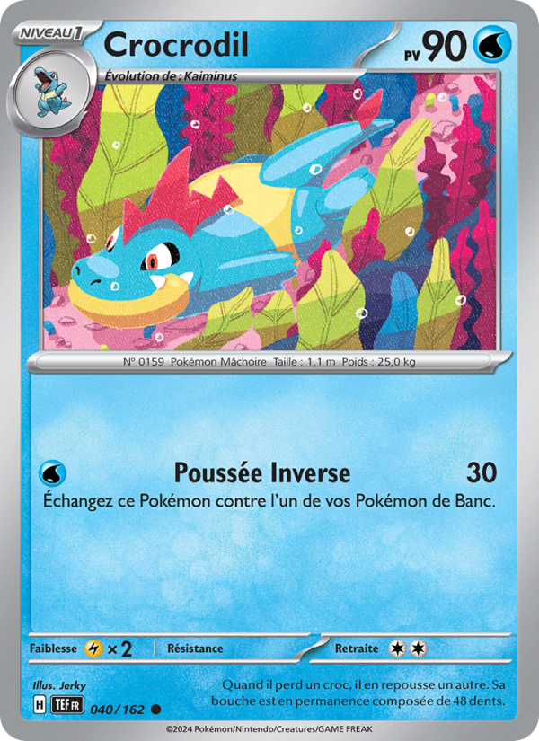 Crocrodil 040 — Temporal Forces (French Pokémon TCG card)
