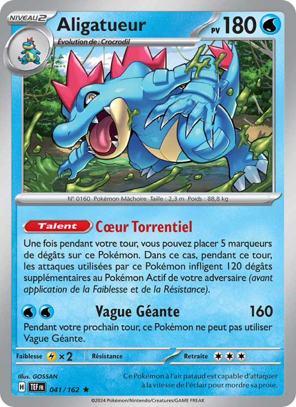 Aligatueur 041 — Temporal Forces (French Pokémon TCG card)