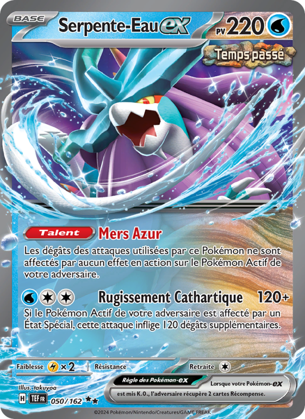 Serpente-Eau-ex 050 — Temporal Forces (French Pokémon TCG card)