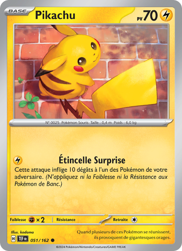 Pikachu 051 — Temporal Forces (French Pokémon TCG card)