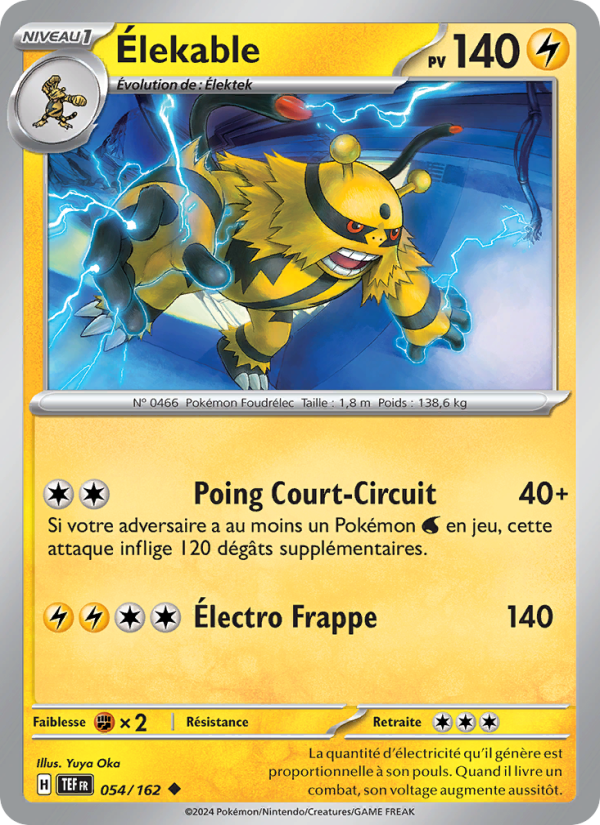 Élekable 054 — Temporal Forces (French Pokémon TCG card)
