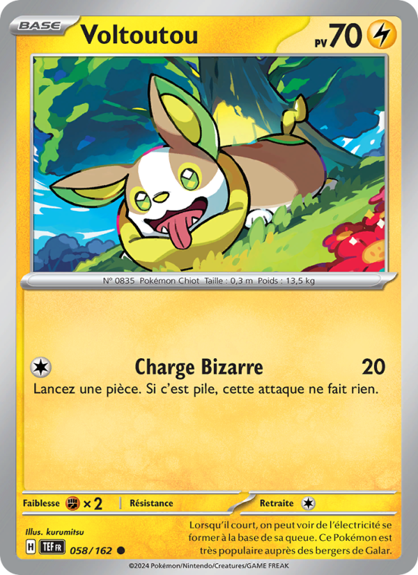 Voltoutou 058 — Temporal Forces (French Pokémon TCG card)
