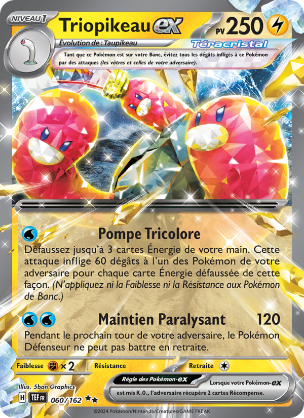 Triopikeau-ex 060 — Temporal Forces (French Pokémon TCG card)