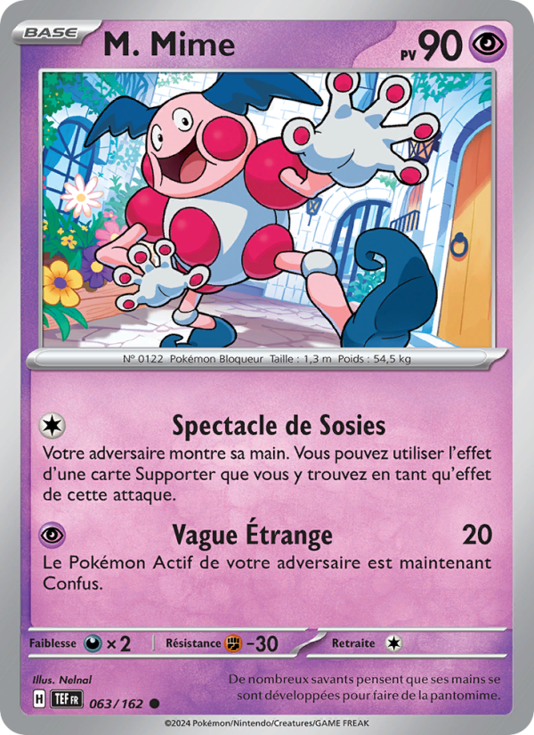 M. Mime 063 — Temporal Forces (French Pokémon TCG card)