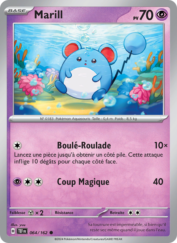 Marill 064 — Temporal Forces (French Pokémon TCG card)