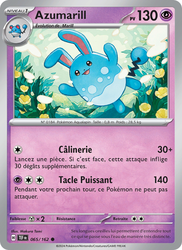 Azumarill 065 — Temporal Forces (French Pokémon TCG card)