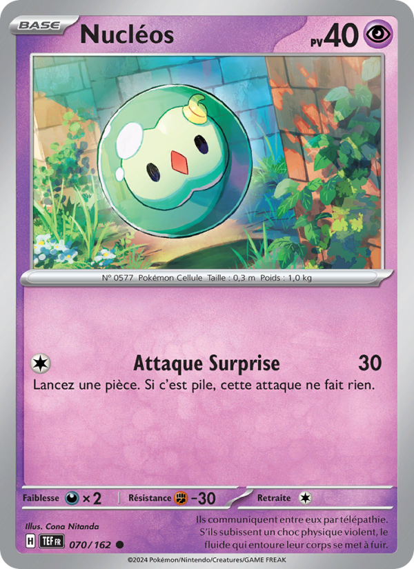 Nucléos 070 — Temporal Forces (French Pokémon TCG card)