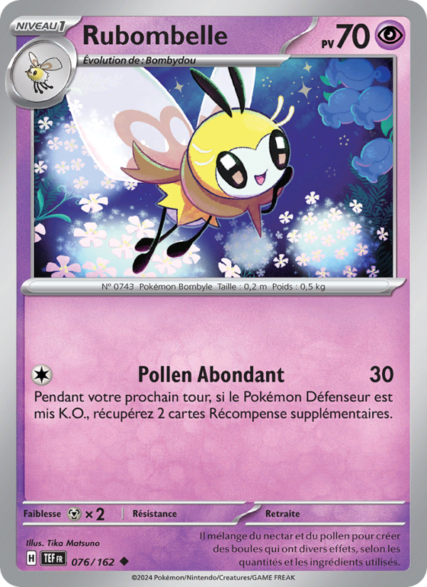 Rubombelle 076 — Temporal Forces (French Pokémon TCG card)