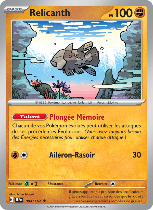 Relicanth 084 — Temporal Forces (French Pokémon TCG card)