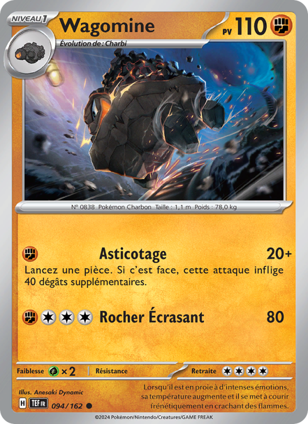 Wagomine 094 — Temporal Forces (French Pokémon TCG card)