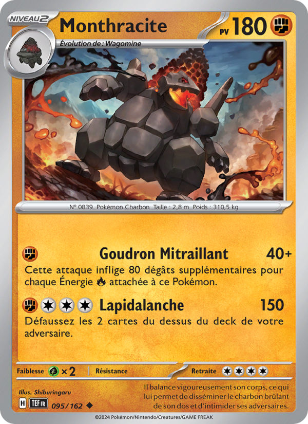Monthracite 095 — Temporal Forces (French Pokémon TCG card)