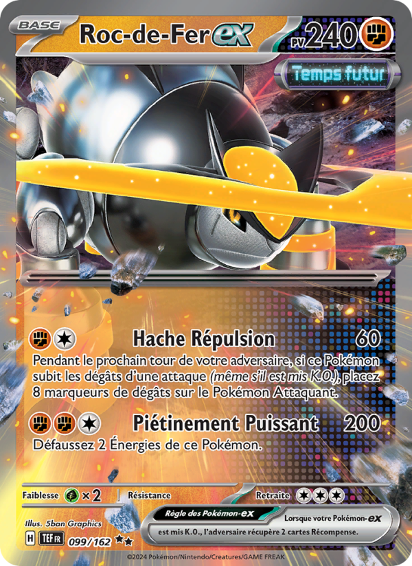 Roc-de-Fer-ex 099 — Temporal Forces (French Pokémon TCG card)
