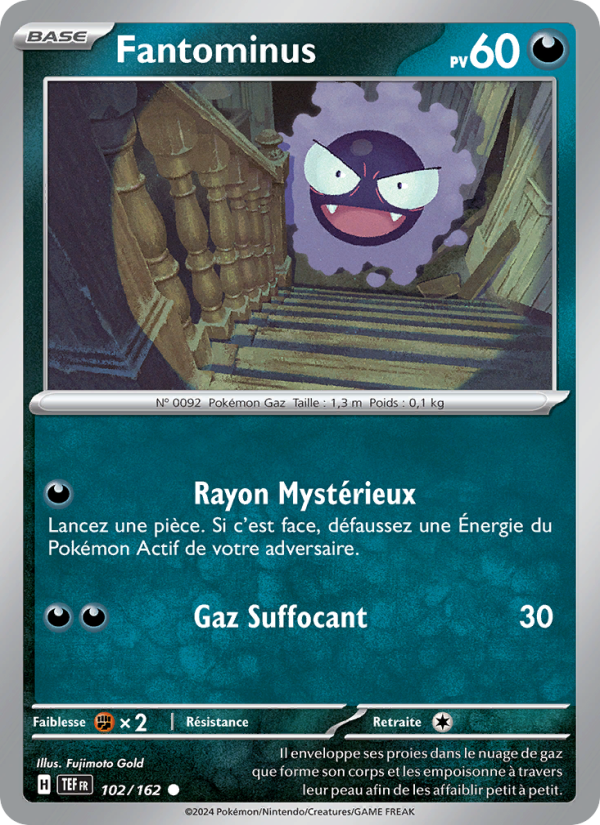 Fantominus 102 — Temporal Forces (French Pokémon TCG card)