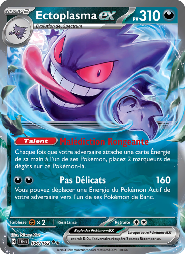 Ectoplasma-ex 104 — Temporal Forces (French Pokémon TCG card)