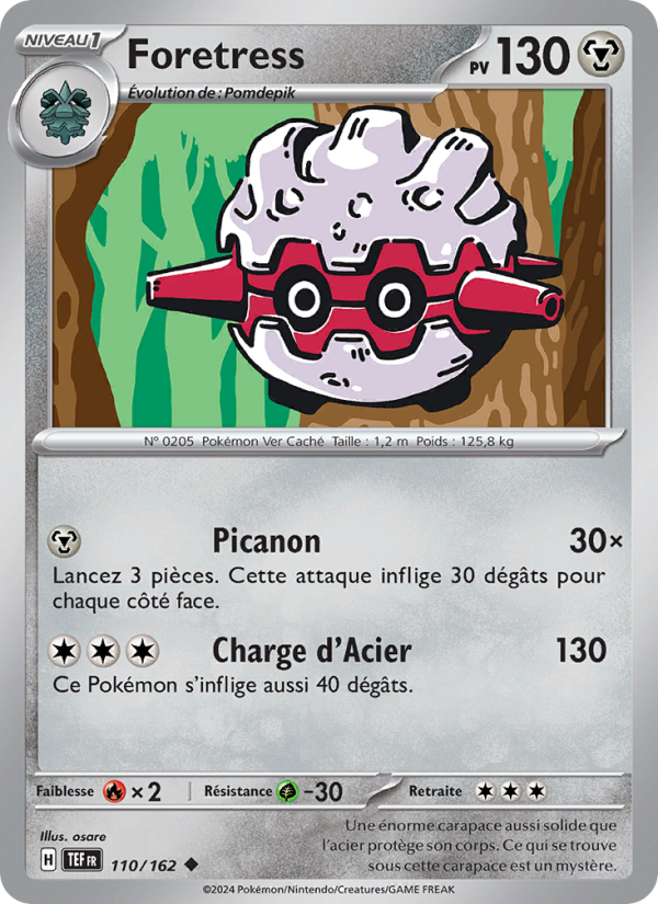 Foretress 110 — Temporal Forces (French Pokémon TCG card)