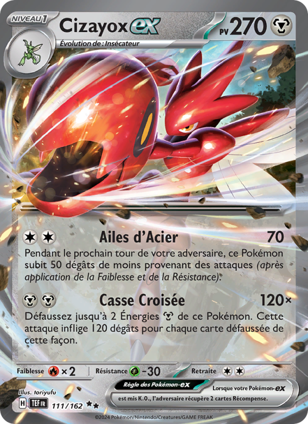 Cizayox-ex 111 — Temporal Forces (French Pokémon TCG card)