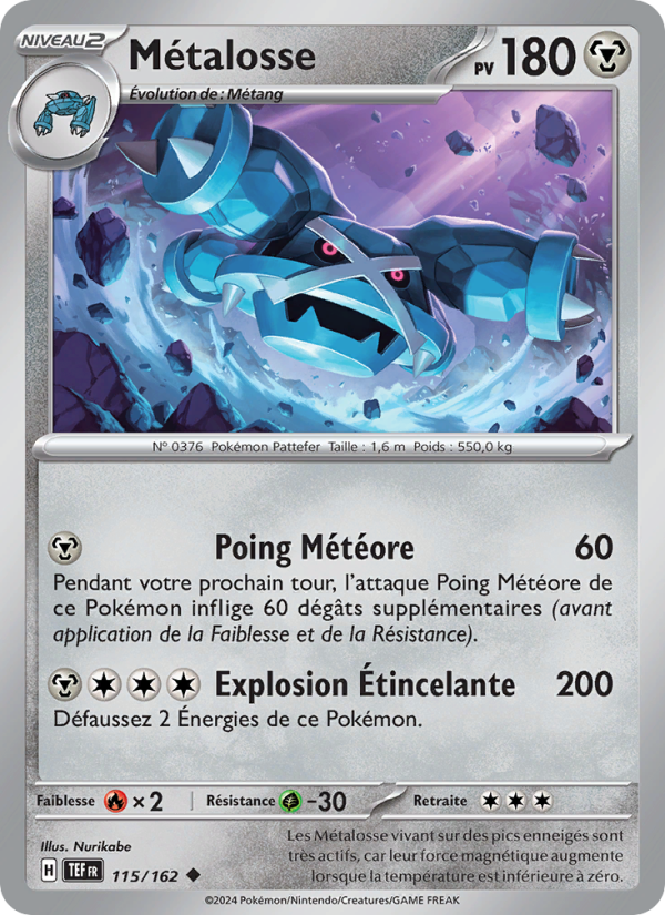 Métalosse 115 — Temporal Forces (French Pokémon TCG card)