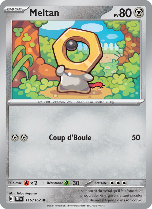 Meltan 116 — Temporal Forces (French Pokémon TCG card)