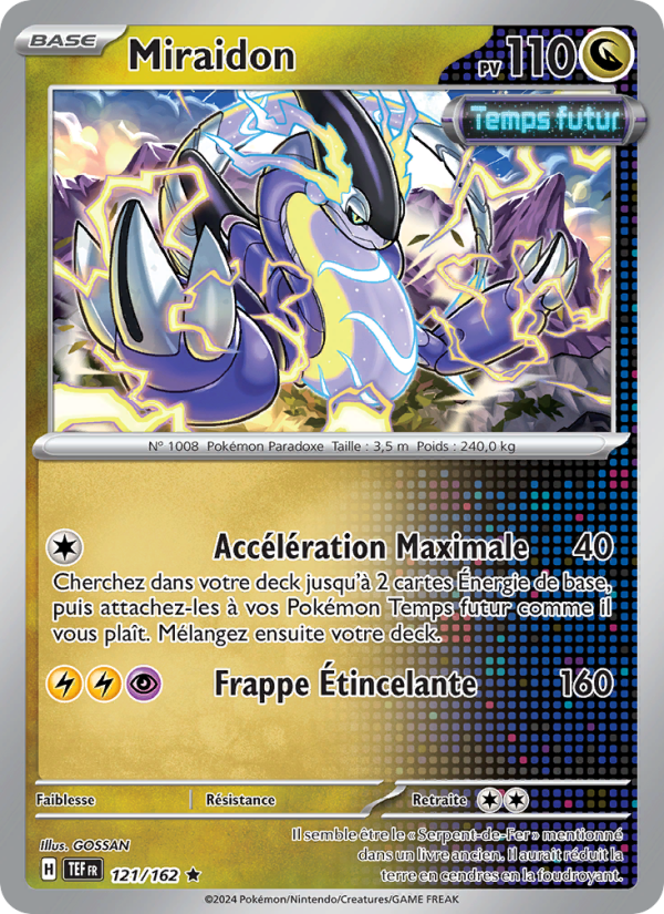 Miraidon 121 — Temporal Forces (French Pokémon TCG card)